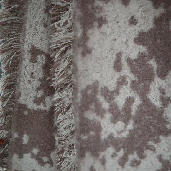 H&M Earth Blanket Shawl Beige Boho Goblincore‎ Rustic Farmhouse Country Cottage - Picture 8 of 13